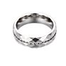 Lab Grown Diamond Morganite Iced Out Gold Plated Stainless Steel Jewelry Silver Ring