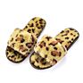 Ladies House Leopard Slippers Warm Flat Anti-Slip Slippers for Women