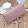 Ladies Long Large-Capacity Double Zipper Clutch Wallet Double-Layer Clutch Bag Wallet