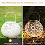 Lantern Outdoor Hanging Lights Decorative Waterproof Metal Led Solar Garden Light Solar Lawn Lamp Ip65