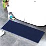 Large Size Print Bathtub Side Rug Short Pile Thin Chenille Bathroom Bath Mat