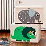 Large Toy Box Chest Storage with Fliptop Lid Collapsible Kids Toys Boxes Bins Organizer for Playroom Closet Home Organization