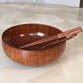 Large Unique Acacia Wood Salad Serving Bowls