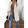 Latest Casual Tops Lady Lapel Long Sleeve Suit Office Button Embellished Double Breasted Women plus Size Blazer