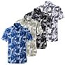 Latest Design Print Short Sleeve Cotton Hawaii Men Shirts