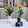 Latest Human Body Vaas Nordic Bust Body Art Flower Vases Statue Black White Female Body Vase Mold