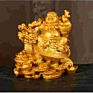 Laughing Buddha Statue Chinese Feng Shui Money Maitreya Buddha Sculpture Figurines Ornaments Gift for Home Decoration Qdd9848