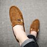 Lazy Slip-On Leather Sneakers Men Drving Shoes Casual Men Loafer