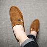 Lazy Slip-On Leather Sneakers Men Drving Shoes Casual Men Loafer