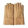 Leather Men Keeping Worm Gloves inside Wool Lining Thickened Sheepskin Fur Leather Glove