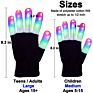 Led Gloves with Flashing Modes Light up Gloves Led Finger Light Flashing Gloves for Kids Teens Boys Girls Cool Fun Toys