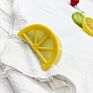 Lemon Pattern Double Sides Acetate Jaw Hair Clip Claw Gold Plated Accessories for Women