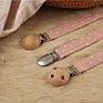 Linen Pacifier Clips/Cotton Pacifier Clip/ Pacifier Clip.