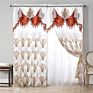 Living Room Ready Made American Style Luxury Hotel Jacquard Valance Curtain Design Home Curtain for Windows