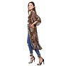 Long Cardigan Leopard Printed Ladies Kimono