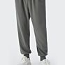 Loose Casual Sweatpants Men 330 Gsm Terry Solid Ankle Banded Sports Trousers