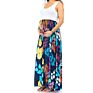 Loose Fit Soft Sleeveless Pregnant Women Floral Maternity Maxi Dresses