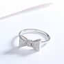 Love Silver Collection Sterling Silver Cubic Zirconia Bow Ring