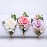 Lovely Artificial Floral Nylon Kids Toddler Hair Bands Elastic Newborn Baby Girl Flower Headband