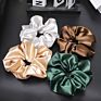 Lovely Silk Hair Scrunchies Fabric Hair Accessories Solid Color Rubber Band Satin Hair Scrunchies