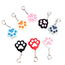 Luxury Bag Charm Keychain Pet Claw Cat Dog Paw Series Key Chain Cartoon Stereo Soft Car Pendant Bag Pendant Small Bell Keychain