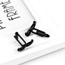 Luxury Black Mini Beard Cufflinks for Men Gentleman Men's French Shirts Cuff Link Cute Mustache Cufflink