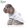 Luxury Drying Absorbent Soft Pet Towel Microfiber White Baby Dog Bathrobe