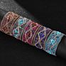 Luxury Handmade Crystal Diamond Chip Stone Seed Beads Bohemian Bangle Bracelets Women