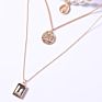 Luxury Multilayer Link Chain Choker Necklace Female Pearl Beaded Coin Queen Jewelry 4Pcs/Set Long Pendent Necklaces