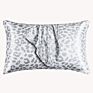 Luxury Queen Size Leopard Print Satin Pillow Covers with Envelope Closure