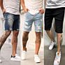 Lw 8841 Jean Shorts Blue Men Designer Stretch Jean Shorts Ripped Mans Jeans Shorts