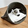 Made in Comfortable and Durable Non-Slip Felt Pet Cat Bed Cave