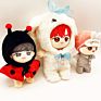 Made Kpop Dolls Korea Toy Christmas Plush Baby Boy White Bear Dolls Stuffed Plush Toys with Clothing