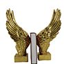 Magnesia Antique Gold Wings Sculpture Bookends for Home Decoration Ornaments Magnesia