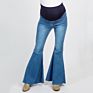 Maternity Pregnancy Skinny Trousers Jeans over the Pants Elastic Casual Slim Flare Pants Women Casual