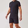 Men Fitness Workout Short Sports Running Polyester Shorts with Liner