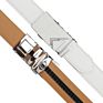 Men Genuine Leather White Golf Belt