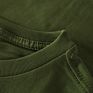 Men Military Green round Neck Cotton Color Tee Top Shirts