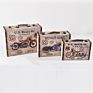 Men Mini Faux Leather Korea Trunks Storage Vintage Children Carry Luggage Case Retro Suitcase Boxes