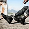 Men Shoes Leather Riding Shoes Motorcycle Shoes Men's Splash-Proof Motorcycle Boots Side Zipper Boot