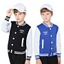 Men Unisex Button down College Letterman Bomber Jackets Baseball Varsity Jacket