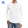 Men's Casual Slim Fit Long Sleeve Henley T-Shirts Cotton Shirts with Three Buttons