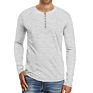 Men's Henley Shirt Long Sleeve Casual Henley Top with 5 Button Regular Fit Basic T-Shirts