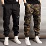 Men's Hiking Slim Cargo Camo Jogging Military Camo Mens Cargo Pants with 6 Pockets