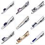 Mens Metal Simple Necktie Tie Pin Bar Clasp Clip
