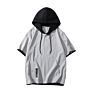 Men's Short Sleeve Tshirt plus Size Men Clothing Outwear Casual Men Hoodie Tee Shirt