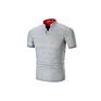 Men's Slim Solid Color Stand Collar Polo T-Shirts