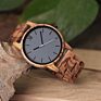 Mens Wooden Watch Analog Quartz Lightweight Handmade Wood Wrist Watch