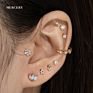 Mercery Earing Handmade Jewelry Diamond Pure Gold 14K Studs Turkish Evil Eye Pure 14K Gold Solid Earring Studs