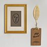 Metal Gold Leaf Cast Iron Plant Wall Coat Hooks Decorative for Bedroom